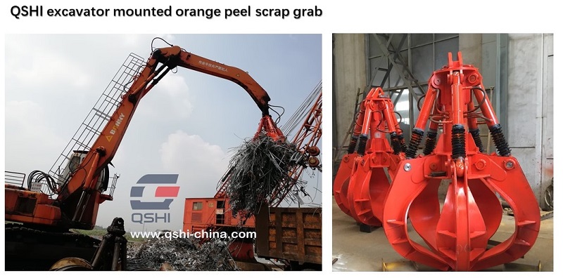 02-QSHI-excavator mounted grab