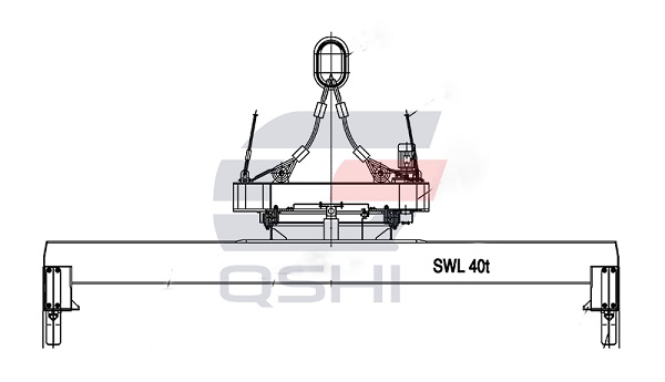 20英尺电动单箱旋转定尺吊具