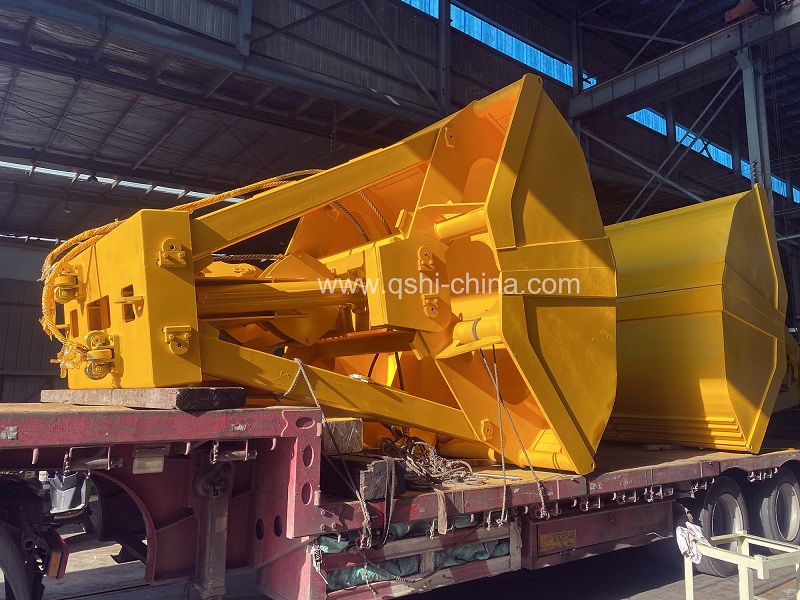 QSHI finished more sets of remote control hydraulic grabs 