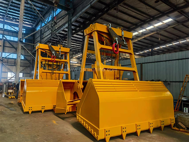 QSHI finished more sets of remote control hydraulic grabs  